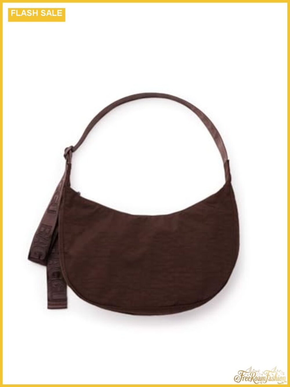 Nylon Crescent Bag Crossbody Sling Heavyweight Recycled Nylon Adjustable Strap